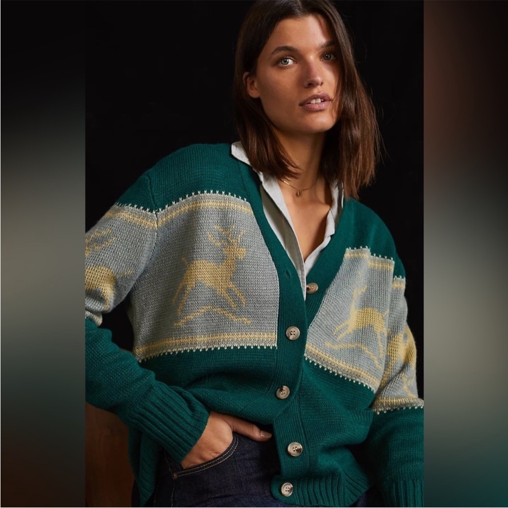 Anthropologie Tiny Deer Sweater